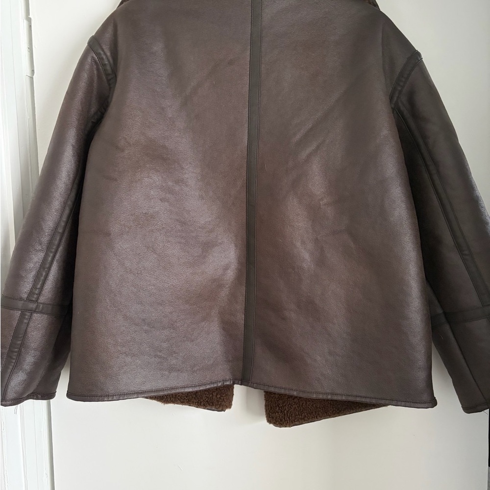 Zara Reversible Double Faced Sherpa Jacket - Picture 11 of 13
